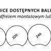 BALE DREWNIANE 160 MM (SZT.)