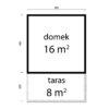 DOMEK O KONSTRUKCJI SZKIELETOWEJ 16 m2